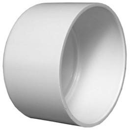 Schedule 40 DWV PVC Pipe Cap, Solvent Weld, 4-In.