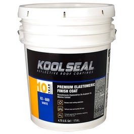 White Premium Elastomeric Roof Coating, 4.75 Gals.