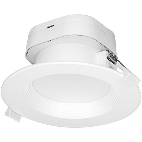 Satco 4 In. Direct Wired IC Rated White 3000K LED Recessed Light Kit