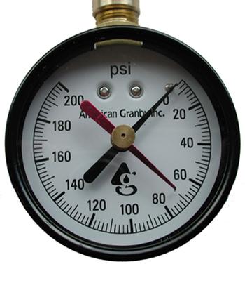 American Granby Water Test Gauge 0-300 Max PNT
