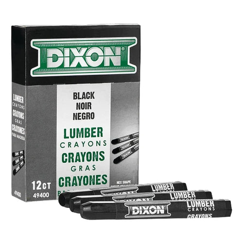 Dixon/Prang/Ticonderoga 49400 Lumber Crayons ~ Carbon Black