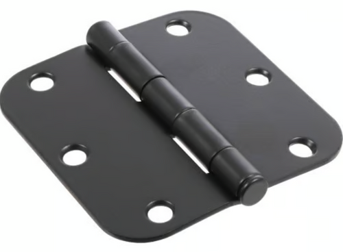 Hillman Group Hardware Essentials 5/8 Round Corner Door Hinge Oil Rubbed Bronze (3-1/2) 3 Pa