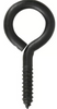 Hillman Durasteel Screw Eye Black Flagged (0.363 x 3-7/8) 190 lbs