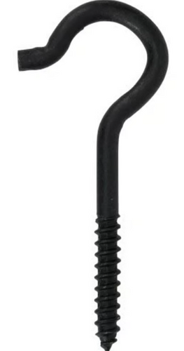 Hillman Durasteel Ceiling Hook Black Flagged (0.192 x 3-3/8) 35lb