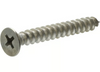 Hillman 18-8 Stainless Steel Flat Head Phillips Sheet Metal Screw #14 x 1
