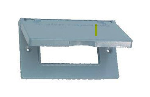 Teddico One Gang Cover for Horizontal GFCI Devices