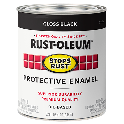 Rust-Oleum® Stops Rust® Protective Enamel Paint (1/2 Pint, Black, Gloss)