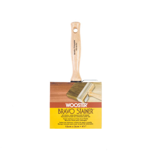 Wooster Brush Bravo Stainer™ Bristle/Poly Brush  4-3/4