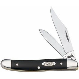Medium Jack Pocket Knife, Stainless Steel/Black, 3-3/8-In. Closed