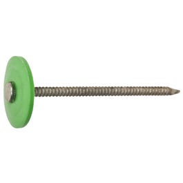 Fasn-Rite Galvanized Plastic-Cap Roofing Nails, 12 Gauge, 1.25-In., 2000-Ct.