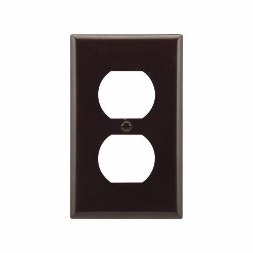 Eaton Cooper Wiring Duplex Receptacle Wallplate, Brown (1 Gang, Brown)