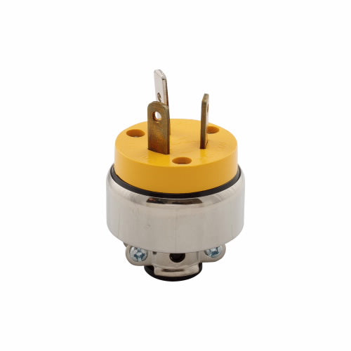 Eaton Cooper Wiring Arrow Hart Armored Power Plug 30A, 125V Yellow (125V, Yellow)