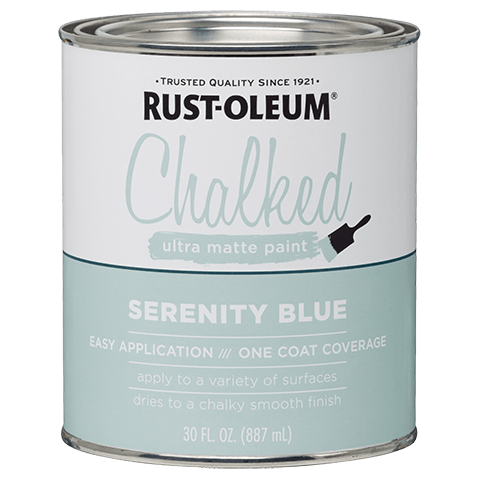 Rust-Oleum® Chalked Ultra Matte Paint Serenity Blue (30 Oz, Serenity Blue)