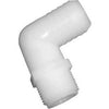 Nylon Hose Barb Elbow, 1/2 x 3/8-In. MPT