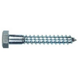 Hex Head Lag Bolt, Zinc, 0.25 x 2.5-In., 100-Ct.