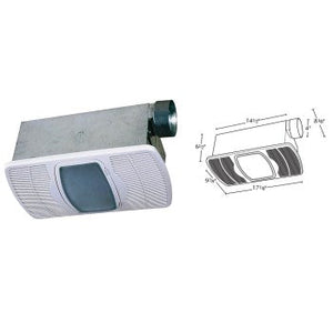 Air King Ventilation 690100 Combination Exhaust Fan w/Heat u0026 Light ~70 CFM  - Dandridge, TN - Dandridge Hardware