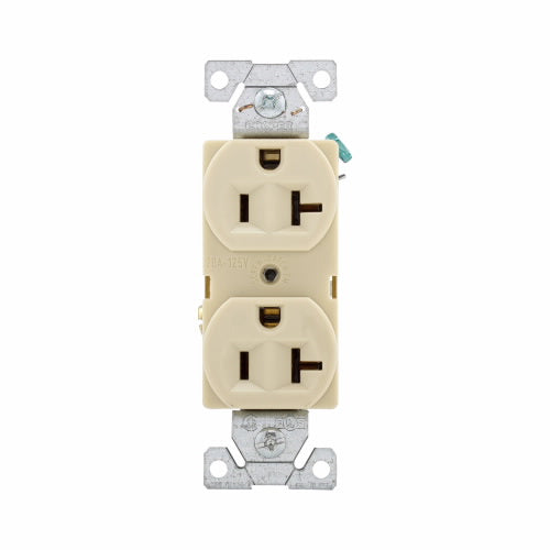 Eaton Cooper Wiring Commercial Specification Grade Duplex Receptacle 20A, 125V Ivory