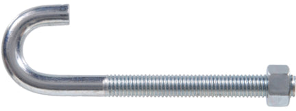 3/8-16X7 ZINC PLATED J-BOLT W/NUT