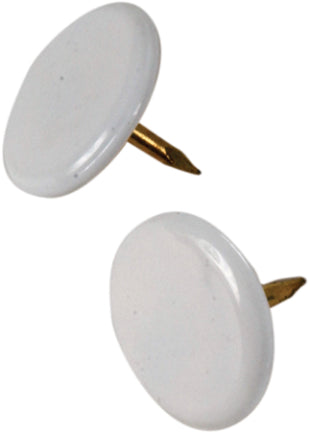 CAPPED WHITE THUMB TACK F-PAK