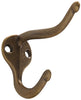 ANTIQUE BRASS COAT/HAT HOOK