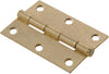 3  BRASS PLATED NARROW HINGE