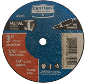 3"X1/16 METAL CUTT OFF WHL