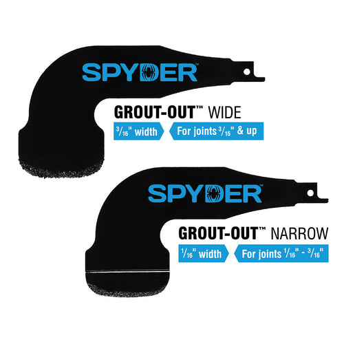 Spyder Products Grout-Out™ Reciprocating Blades 1/16