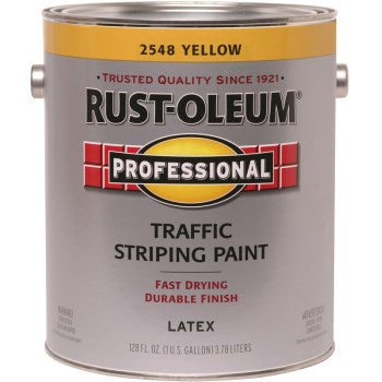 Rust-Oleum 2548402 Traffic Striping Paint, Yellow ~ Gallon