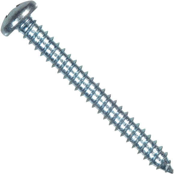 Hillman #4 x 3/8 In. Phillips Pan Head Zinc Sheet Metal Screw (100 Ct.)