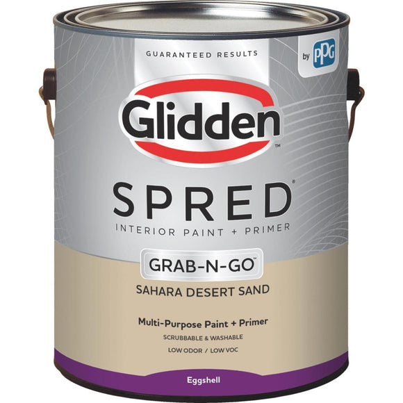 Glidden Spred Interior Paint + Primer Grab-N-Go Sahara Desert Sand Eggshell 1 Gallon