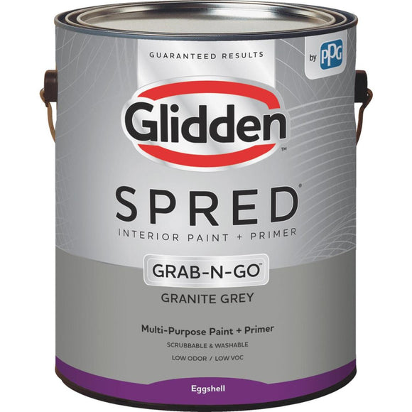 Glidden Spred Interior Paint + Primer Grab-N-Go Granite Grey Eggshell 1 Gallon