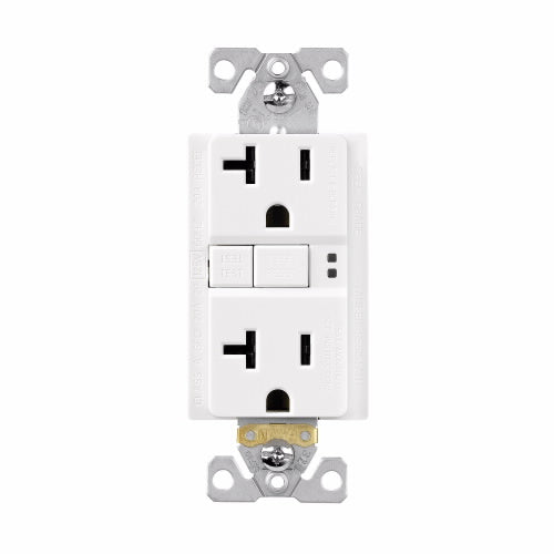 Eaton Cooper Wiring GFCI Receptacle 20A, 125V Ivory