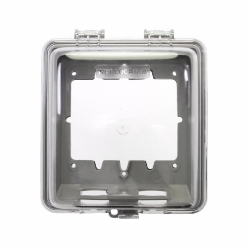 Eaton Cooper Wiring Non-metallic While-in-use Weather Protective Cover, Gray Horizontal (Horizontal, Gray)