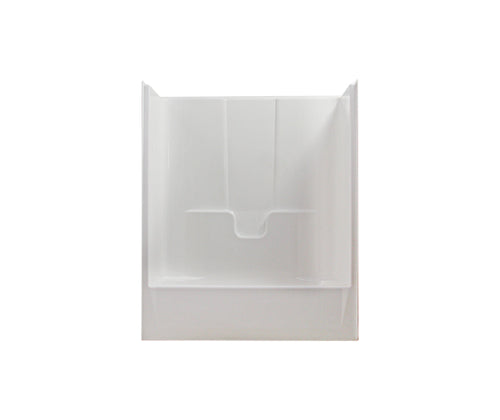 Clarion Bathware RE7901LX 60 x 33 AcrylX One-Piece Alcove Left-Hand Drain Tub Shower in White